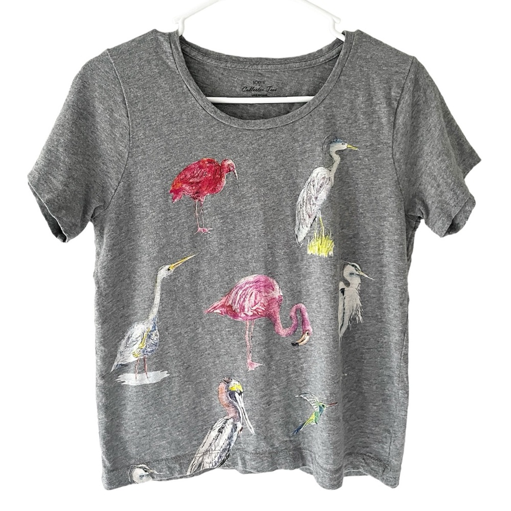 EUC J. Crew Birds of Paradise Collector Tee Size S